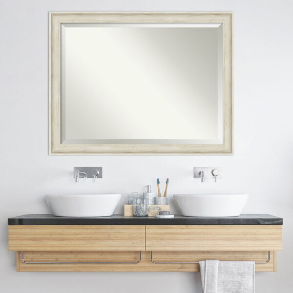 Regal White 45W X 35H-Inch Bathroom Vanity Wall Mirror, image 6