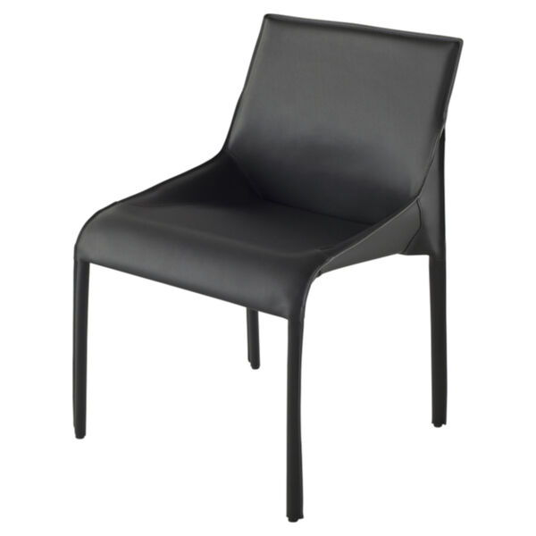 Delphine Dark Gray Armless Dining Chair, image 1