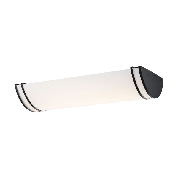 Glamour Matte Black 25-Inch LED Linear Flush Mount, image 3