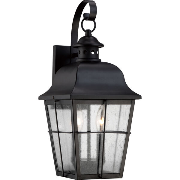 Millhouse Mystic Black Two Light Outdoor Wall Fixture, image 1