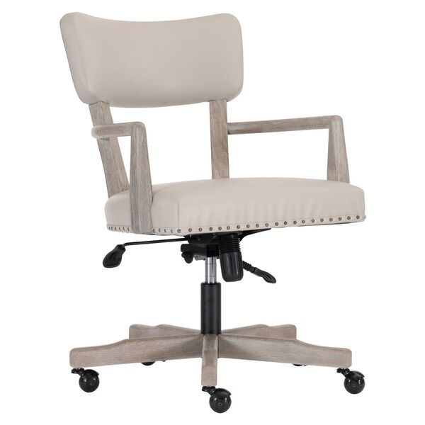 Touhy Beige and Rustic Pewter Office Chair, image 1