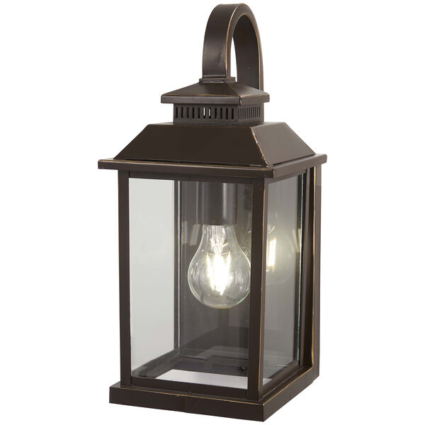 Miners Loft Oil Rubbed Bronze with Gold Highlights One-Light Outdoor Wall Sconce, image 1