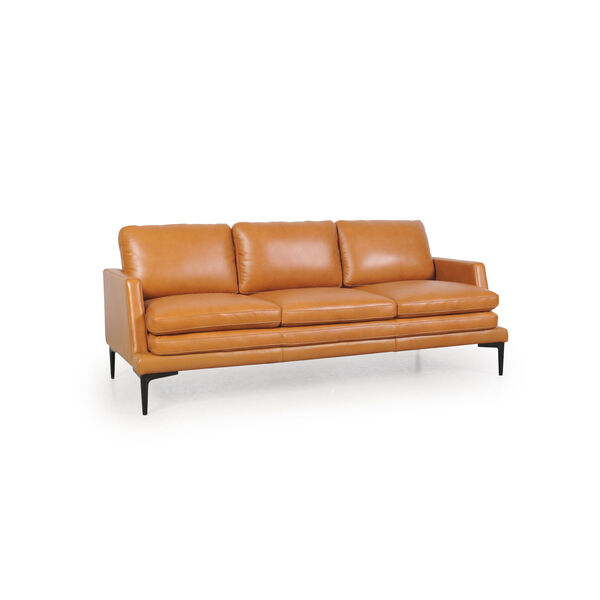 Uptown Tan 75-Inch Full Leather Sofa, image 2