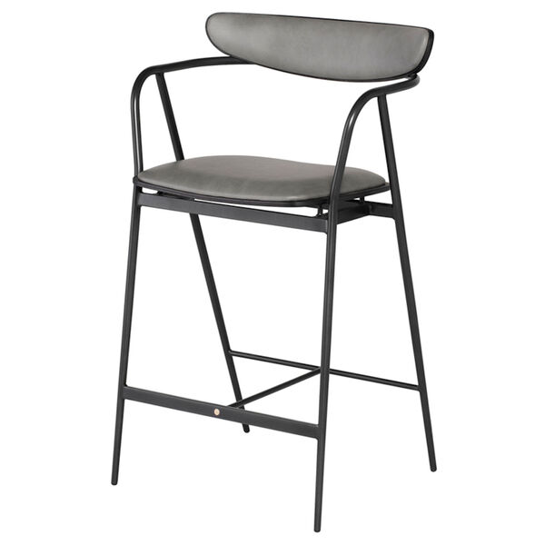 Gianni Dove and Black Counter Stool, image 1