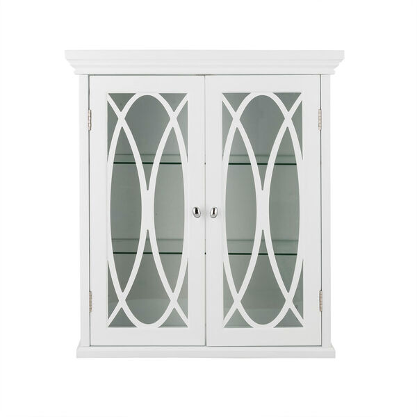 Florence 24-Inch White Two Doors Wall Cabinet, image 1
