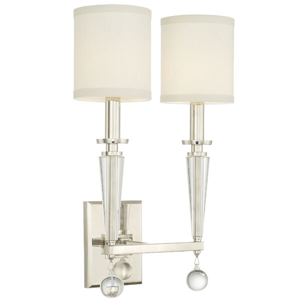 Paxton Polished Nickel Two-Light Sconce, image 2