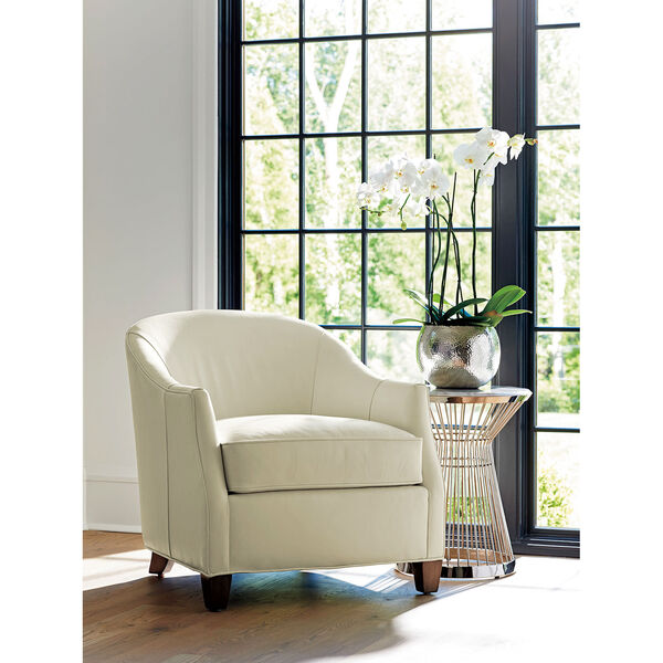 Ariana Ivory Escala Leather Chair, image 3