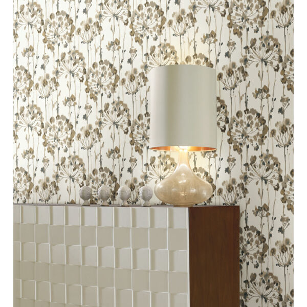 Simply Candice Neutral Flourish Peel and Stick Wallpaper, image 4