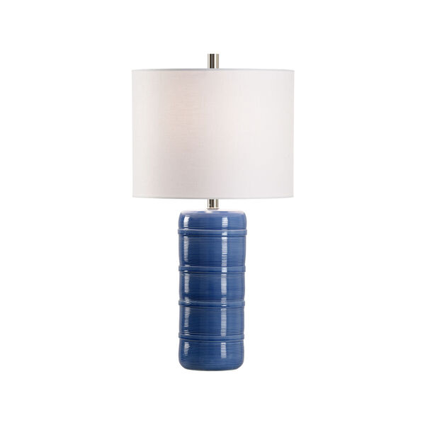 Off White and Blue One-Light  Collodi Lamp, image 1