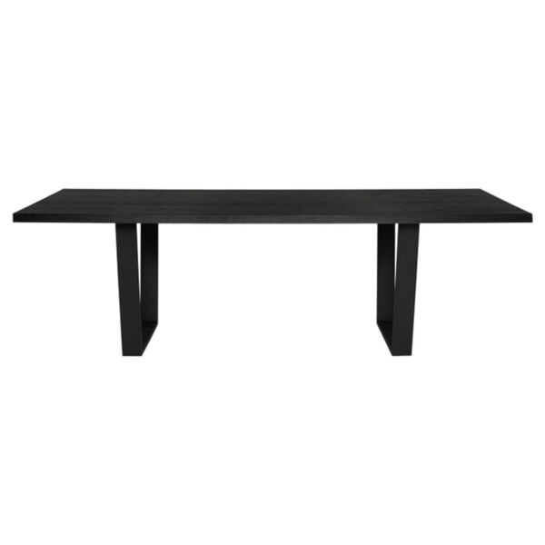 Versailles Onyx and Black 79-Inch Dining Table, image 2