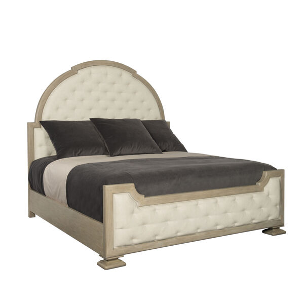 Santa Barbara Sandstone Upholstered Tufted Panel California King Bed, image 2