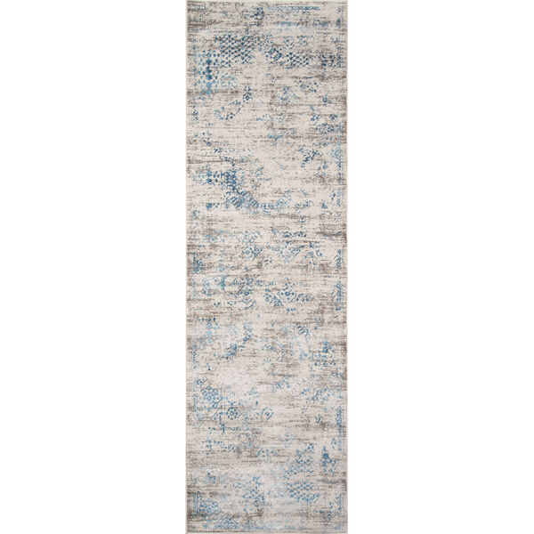 Juliet Blue Distressed Rectangular: 7 Ft. 6 In. x 9 Ft. 6 In. Rug, image 6