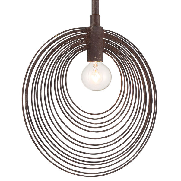 Doral Forged Bronze 10-Inch One-Light Pendant, image 2