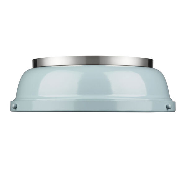 Duncan Seafoam and Pewter Two-Light Flush Mount, image 2