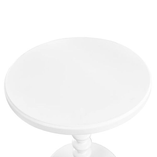 Luke White Round Spindle Table, image 4