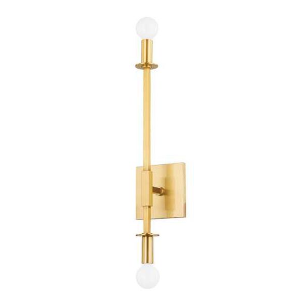 Milana Aged Brass Wall Sconce, image 1