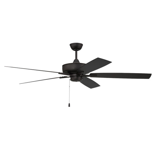 Super Pro Flat Black 60-Inch Ceiling Fan, image 1