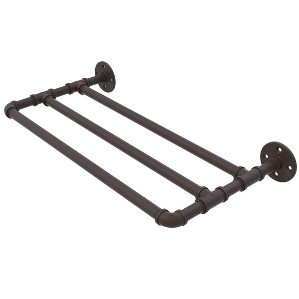 Pipeline Oil Rubbed Bronze 18-Inch Wall Mounted Towel Shelf, image 1