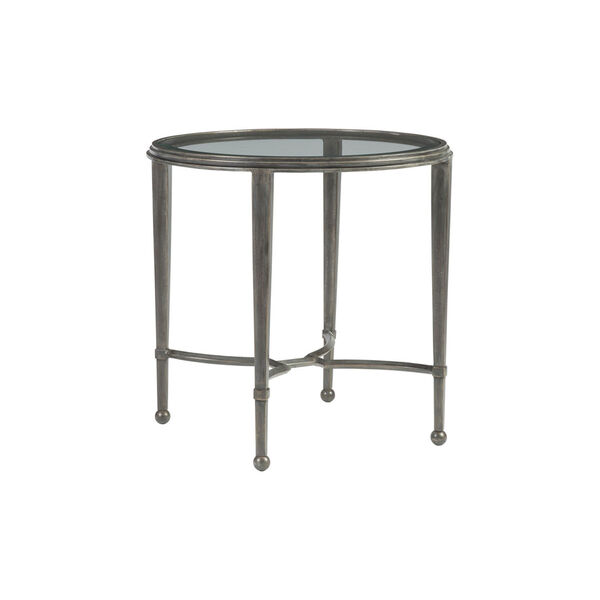 Metal Designs St. Laurent Sangiovese Round End Table, image 1