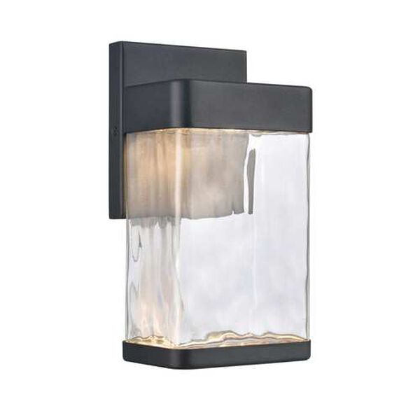 Cornice Charcoal Black 10-Inch Integrated LED Outdoor Wall Sconce, image 1