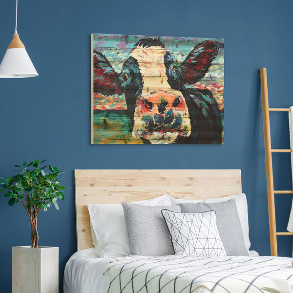 Curious Cow 4 Digital Print on Solid Wood Wall Art, image 5