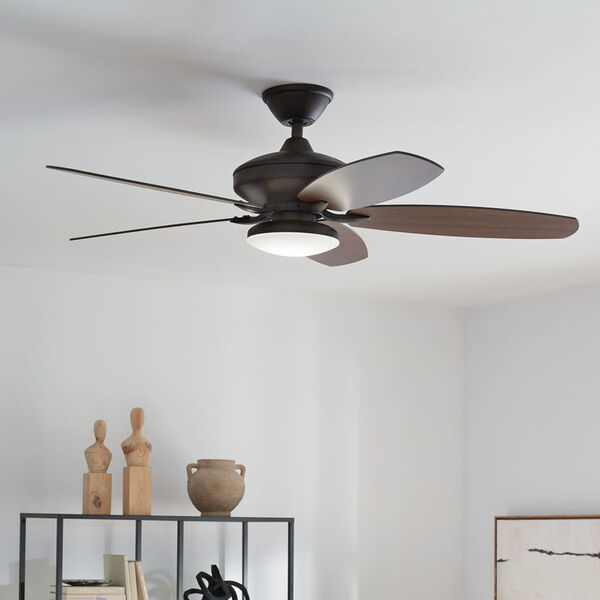 Renew Designer Satin Natural Bronze 52-Inch LED Ceiling Fan, image 6