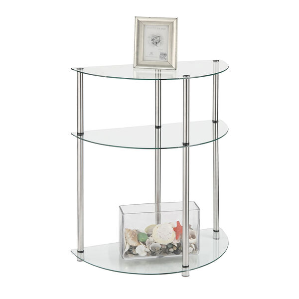 3 Tier Glass Entryway Table, image 2