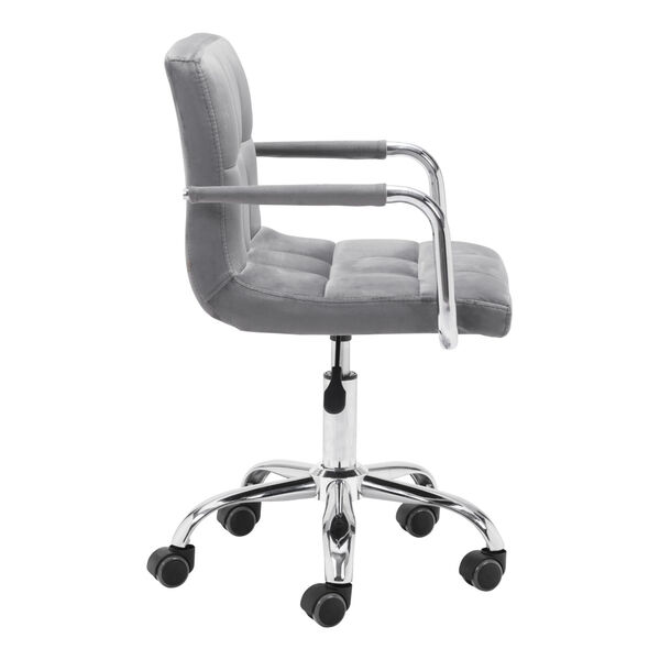 Kerry Gray and Silver Office Chair, image 3