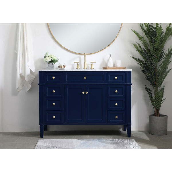 Williams Blue 48-Inch Vanity Sink Set, image 2
