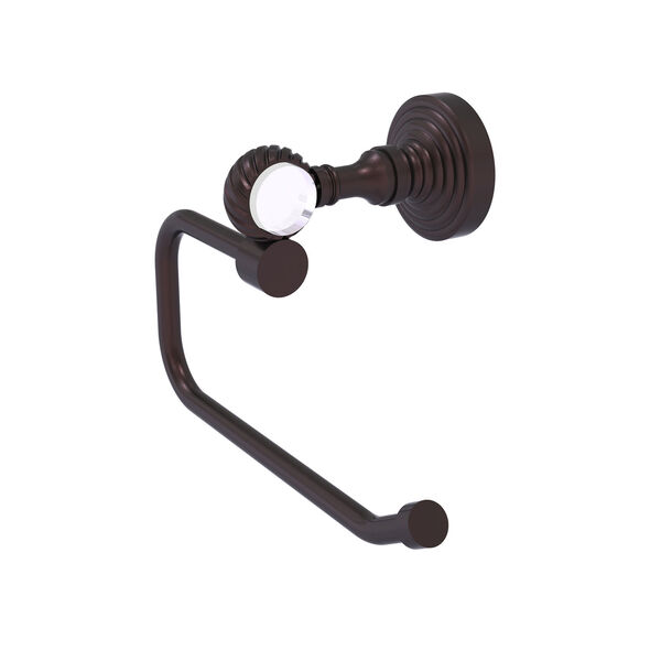 Pacific Grove Antique Bronze Six-Inch Toilet Tissue Holder with Twisted Accents, image 1