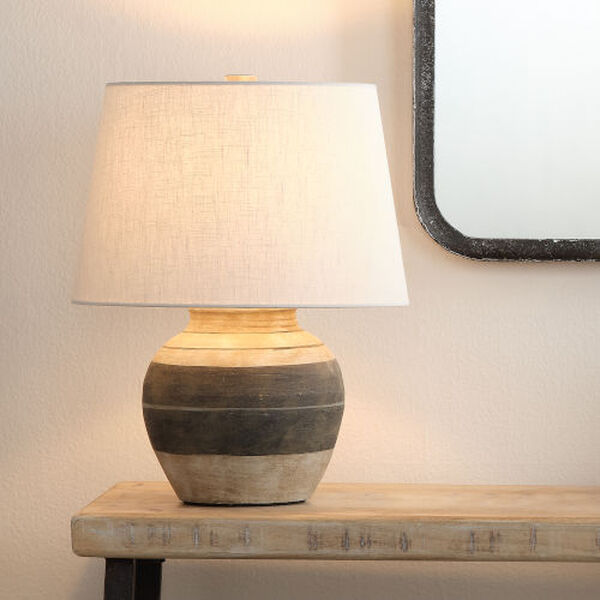 Bernard Beige and Dark Grey One-Light Table Lamp, image 3