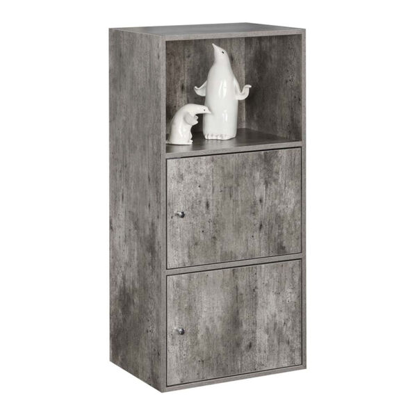 Faux Birch 35-Inch Xtra Storage Two Door Cabinet, image 3