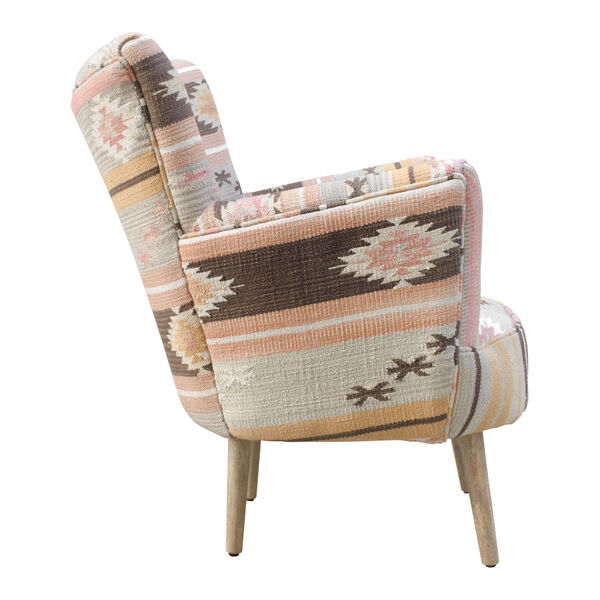 Azteca Multicolor and Natural Accent Chair, image 3