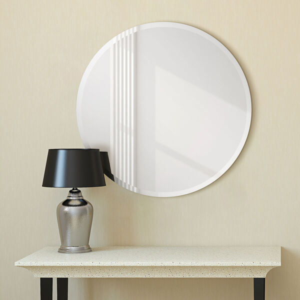 Frameless Clear 30 x 30-Inch Round Wall Mirror, image 5
