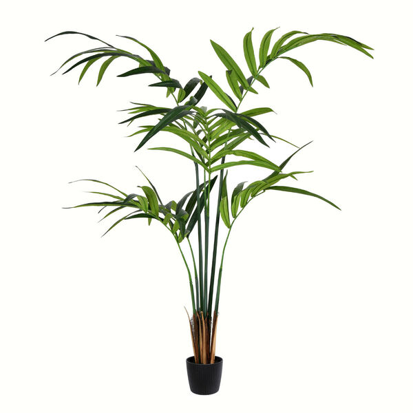 Green Potted Kentia Palm with 88 Leaves, image 1