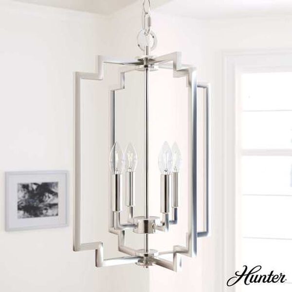 Zoanne Brushed Nickel 14-Inch Four-Light Pendant, image 4