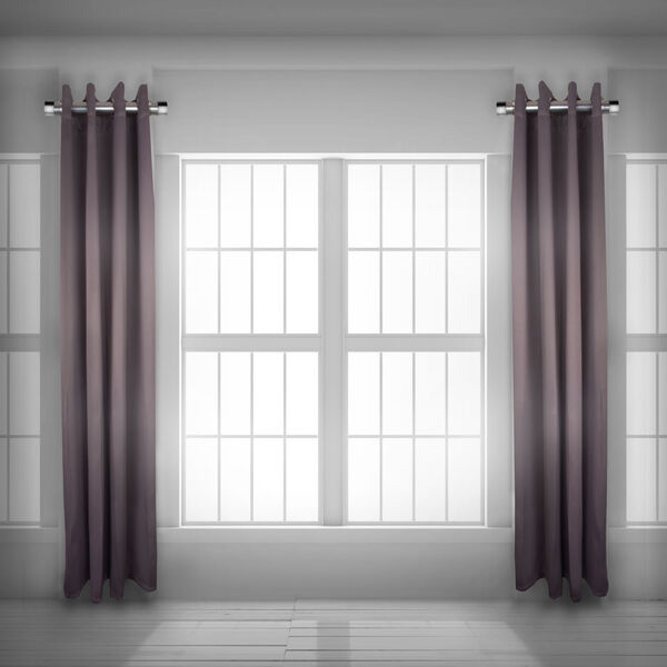 Satin Nickel 20-Inch Side Curtain Rod, Set of 2, image 2