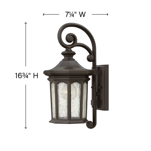 Raley Oil Rubbed Bronze One-Light Outdoor Wall Sconce, image 6