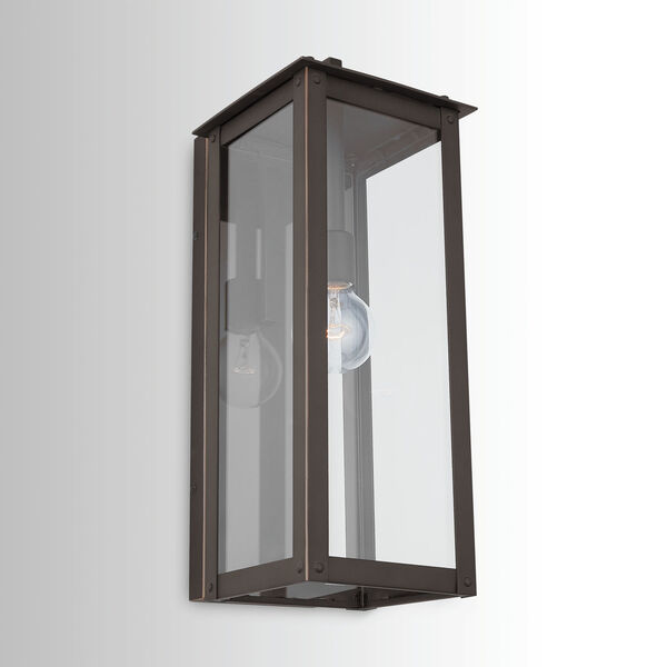 Hunt Oiled Bronze Eight-Inch One-Light Outdoor Wall Lantern, image 3