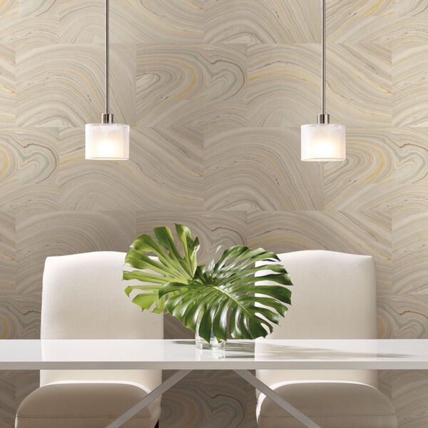 Simply Candice Gray Onyx Peel and Stick Wallpaper, image 1