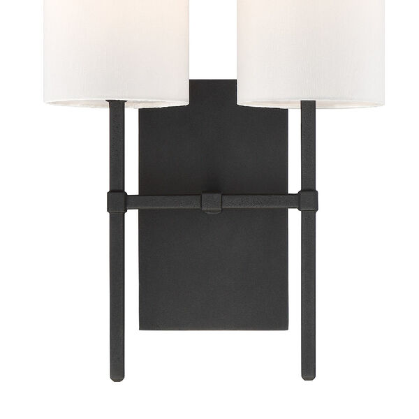 Veronica Black Forged Two-Light Wall Sconce, image 4