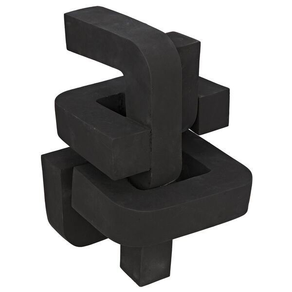 Curz Black Fiber Cement Sculpture, image 2