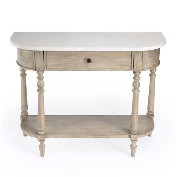 Danielle Light Brown Marble Console Table, image 3
