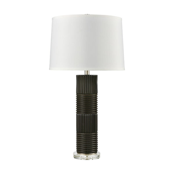 Crewe Pewter and Polished Nickel One-Light Table Lamp, image 2