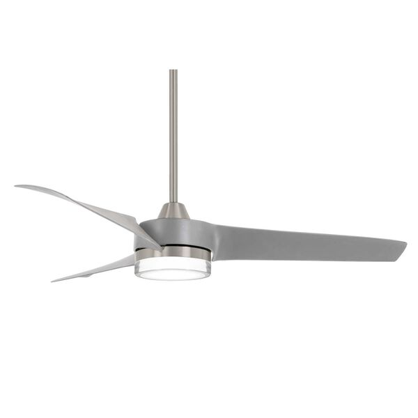 Veer Brushed Nickel Silver 56-Inch LED Ceiling Fan, image 1