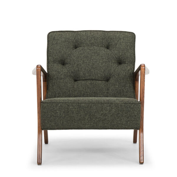 Eloise Hunter Green and Walnut Occasional Chair, image 2