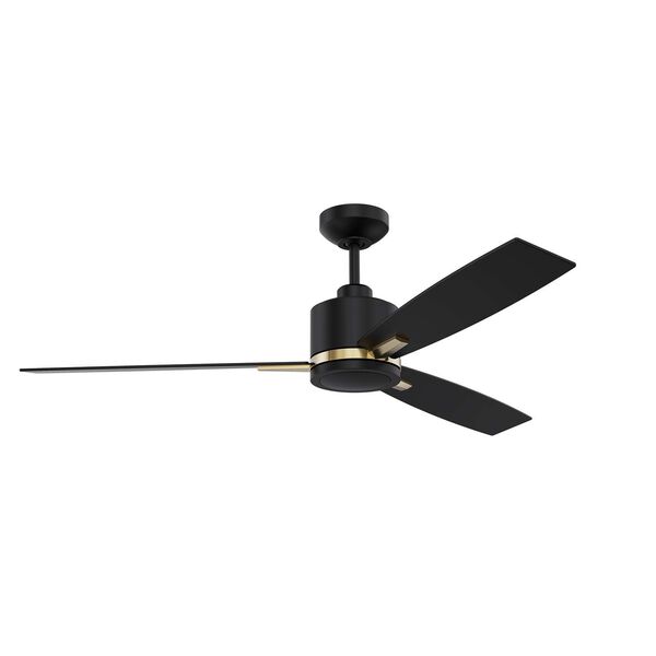 Nuvel Black Oilcan Brass 52-Inch Integrated LED Ceiling Fan, image 3