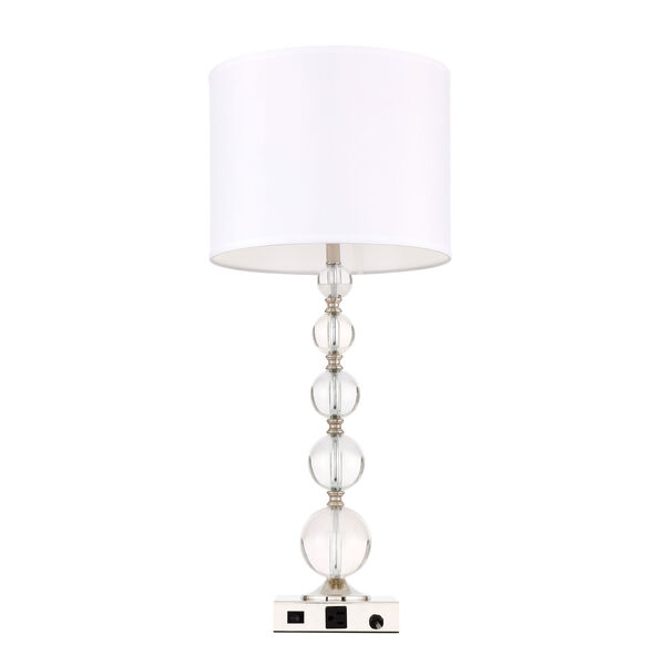 Erte Polished Nickel One-Light Table Lamp, image 5