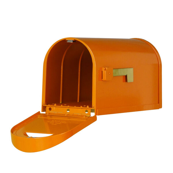 Dylan Orange Curbside Mailbox, image 3