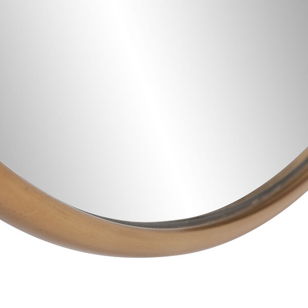 Yorkville Brushed Brass 20-Inch Round Wall Mirror, image 3